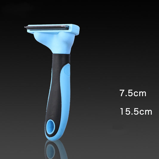 Stainless steel pet grooming comb for dogs and cats