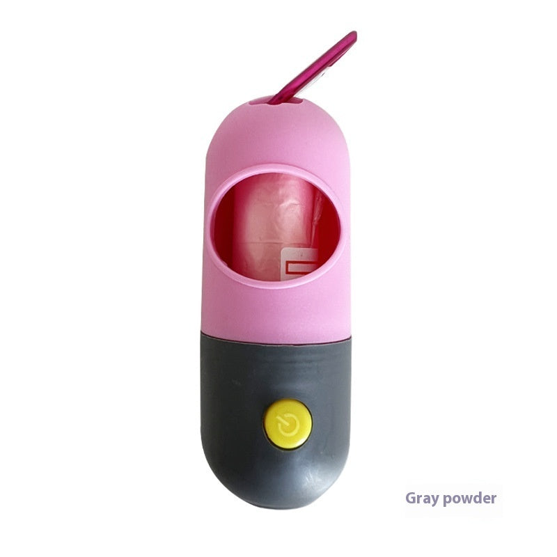 Portable dog poop scooper with waste bag holder