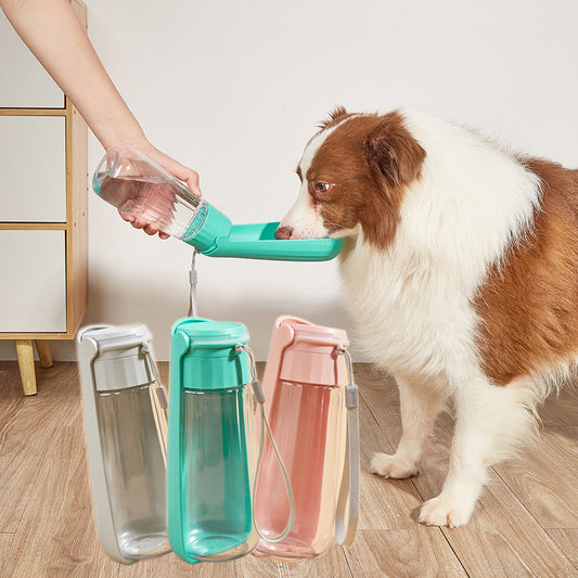 550ml outdoor travel dog drinking bottle