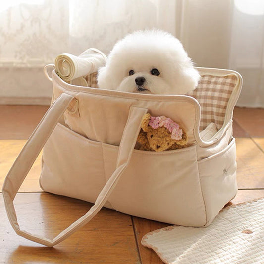 Small dog carrier tote bag for travel