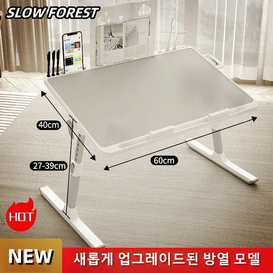 Laptop Bed Tray Table Portable Standing Desk Storage Drawer