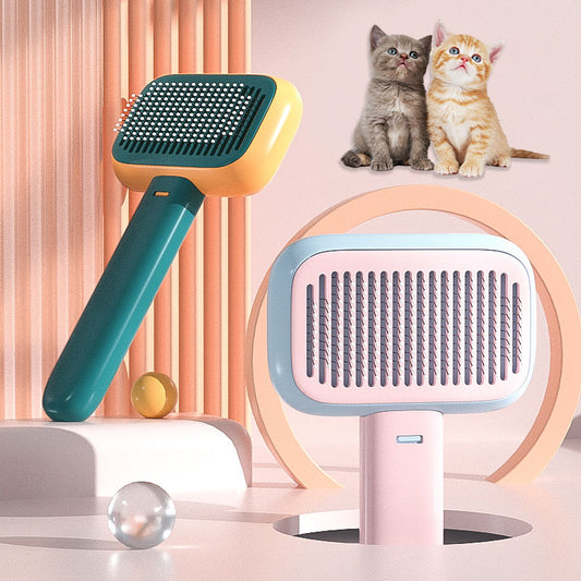 Pet cat dog hair brush massage comb