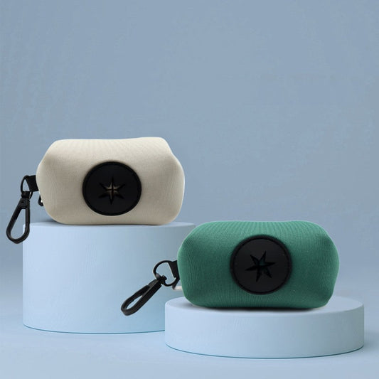 Pet waste bag dispenser for dog walks