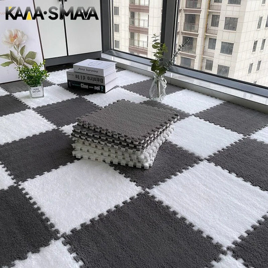 Plush Puzzle Foam Floor Mat