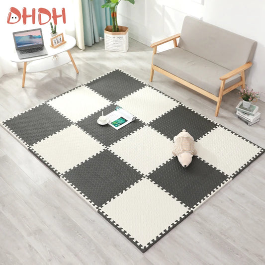 thick baby play mat for kids non-slip waterproof PVC crawling floor tiles