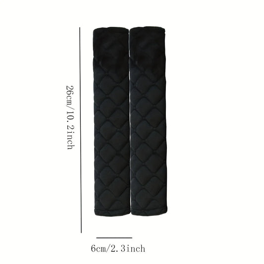 Soft plush car seat belt shoulder pad cover for comfortable driving