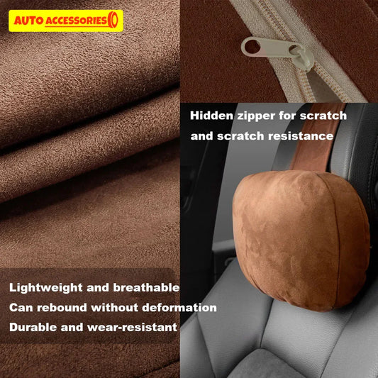 Soft car headrest neck support pillow for comfortable driving