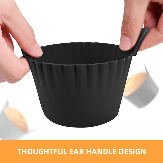 Silicone cupcake molds non-stick reusable heat resistant baking cups for muffins and desserts