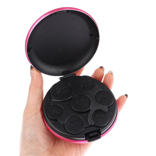 Round coin dispenser storage box for USD and Euro coins
