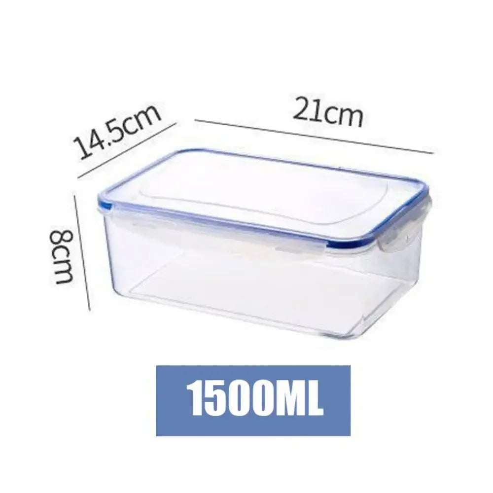 Transparent refrigerator storage box plastic food containers for kitchen organization