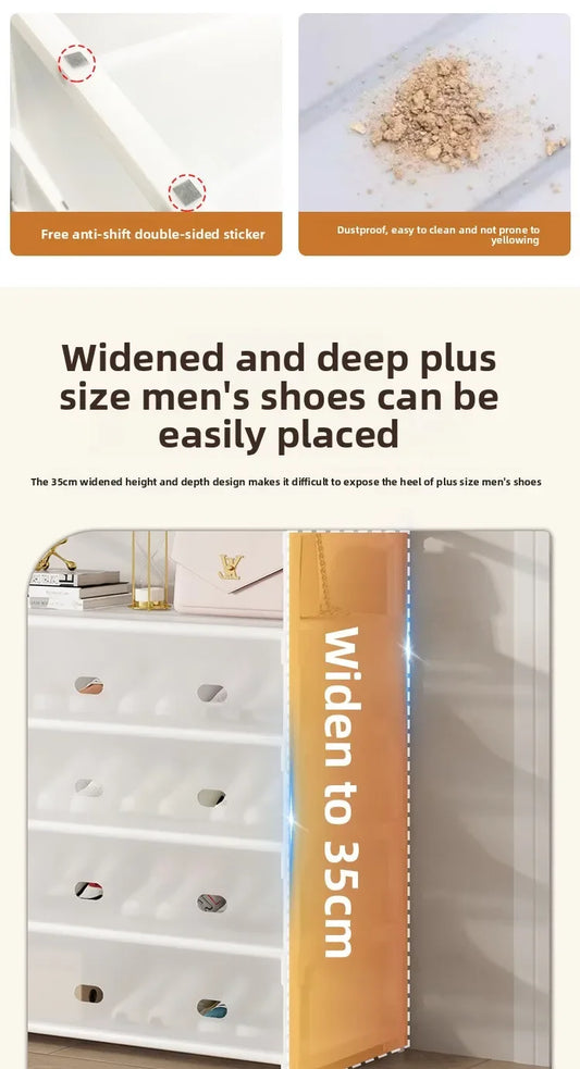 multi-layer door-mounted shoe and hat storage rack with side fabric for closet bedroom entryway behind door home organization