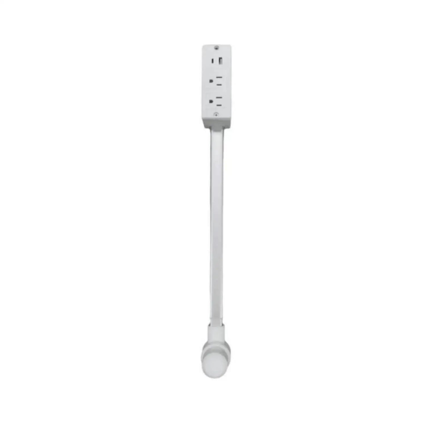 180 degree rotating power outlet extender with USB-A USB-C and 3 AC outlets