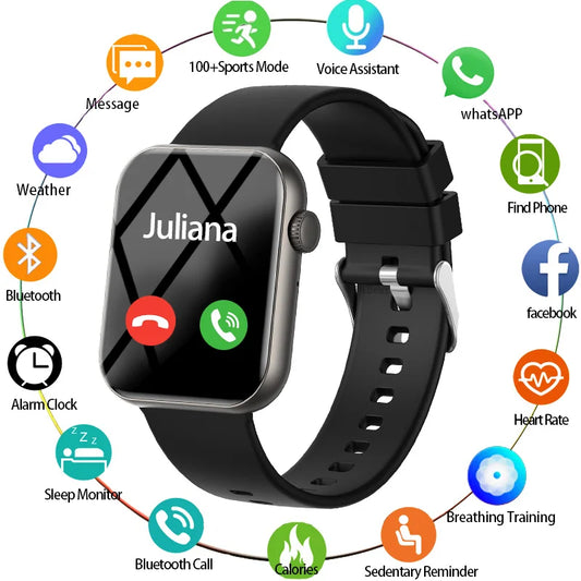 Waterproof Bluetooth smart watch with full touch screen