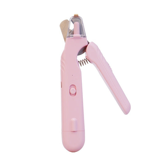 2-in-1 pet nail clipper with LED light