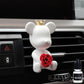 Cute bear car air vent perfume air freshener clip with essential oil