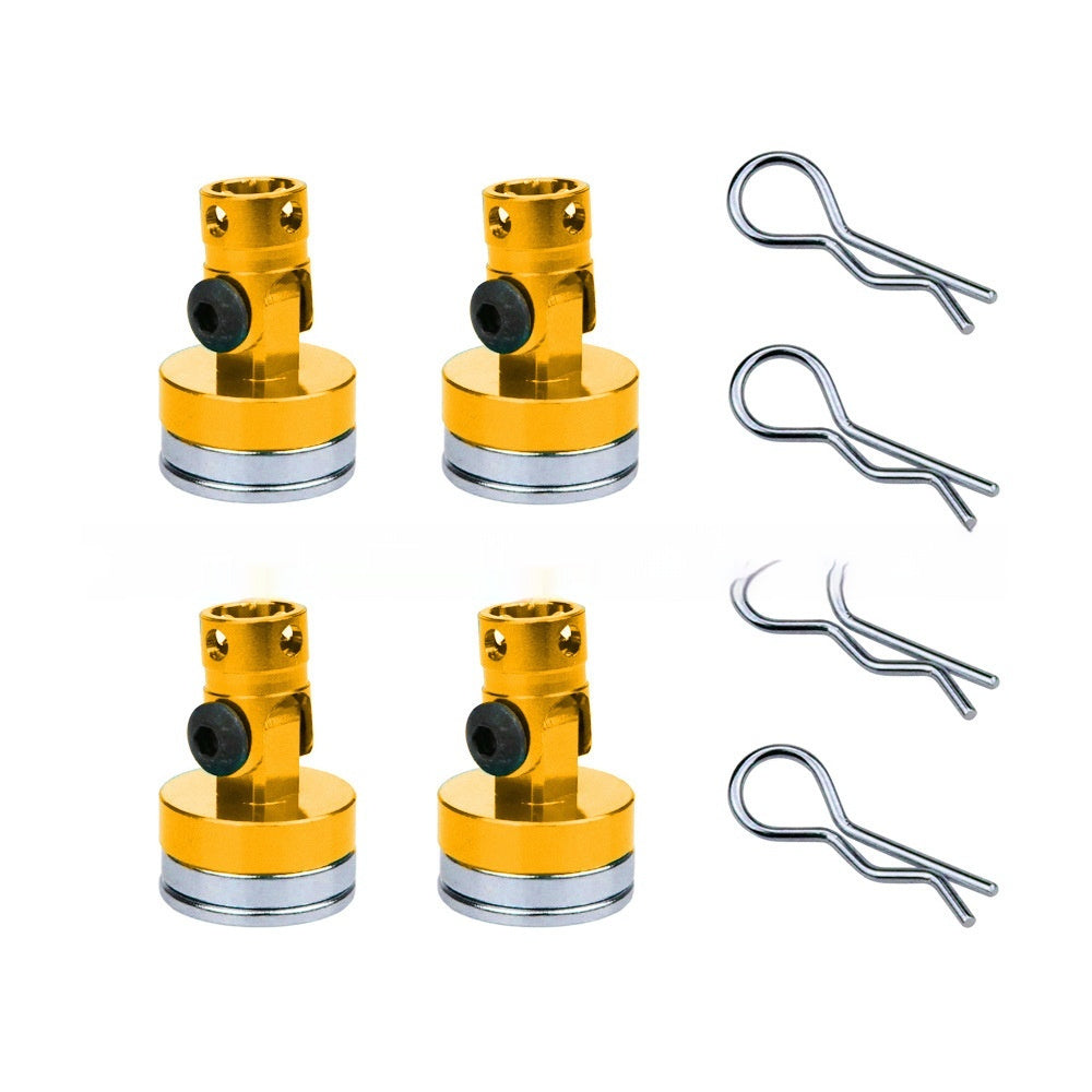 Metal magnetic car decor accessory set with strong magnet for vehicle decoration