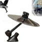 Car mini cymbal drum dashboard decoration accessory in silver and gold