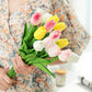10pcs realistic artificial tulip flowers bouquet for vase home decor wedding birthday bridal shower and party decoration