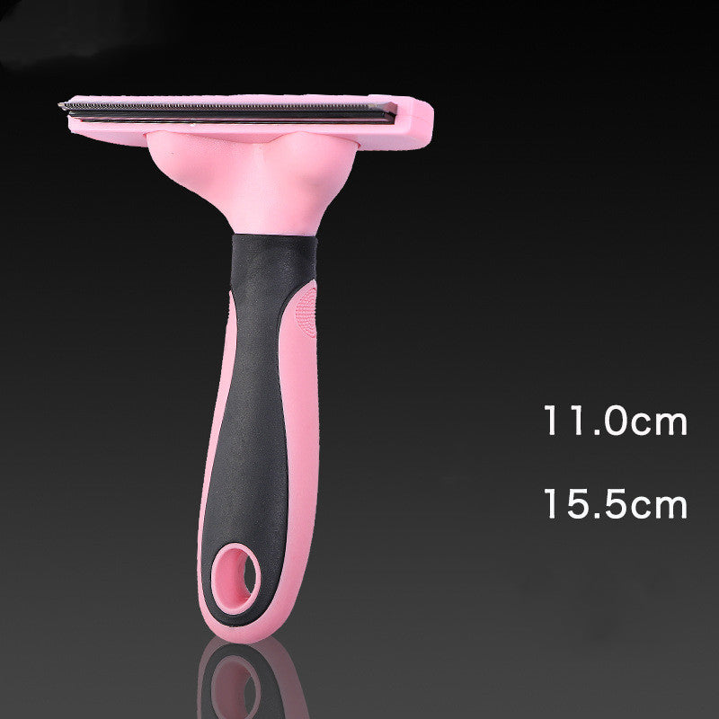 Stainless steel pet grooming comb for dogs and cats