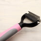 Double-sided dog dematting comb for long hair