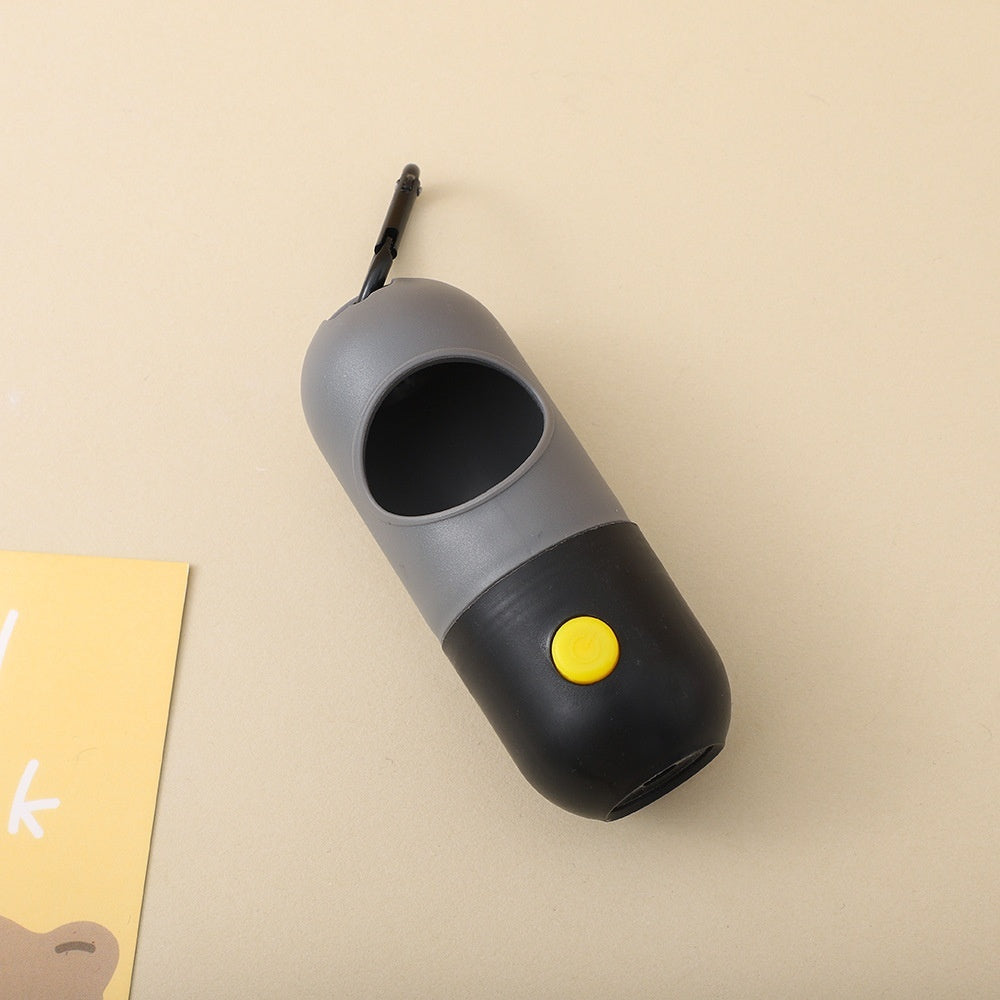 Portable dog poop scooper with waste bag holder