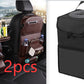 PU leather waterproof car seat back organizer with tray and storage pockets