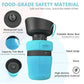 Travel dog water bottle for outdoor walks and trips