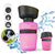 Travel dog water bottle for outdoor walks and trips