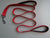 Reflective dog leash with two handles
