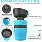 Portable dog water bottle with foldable drinking cup