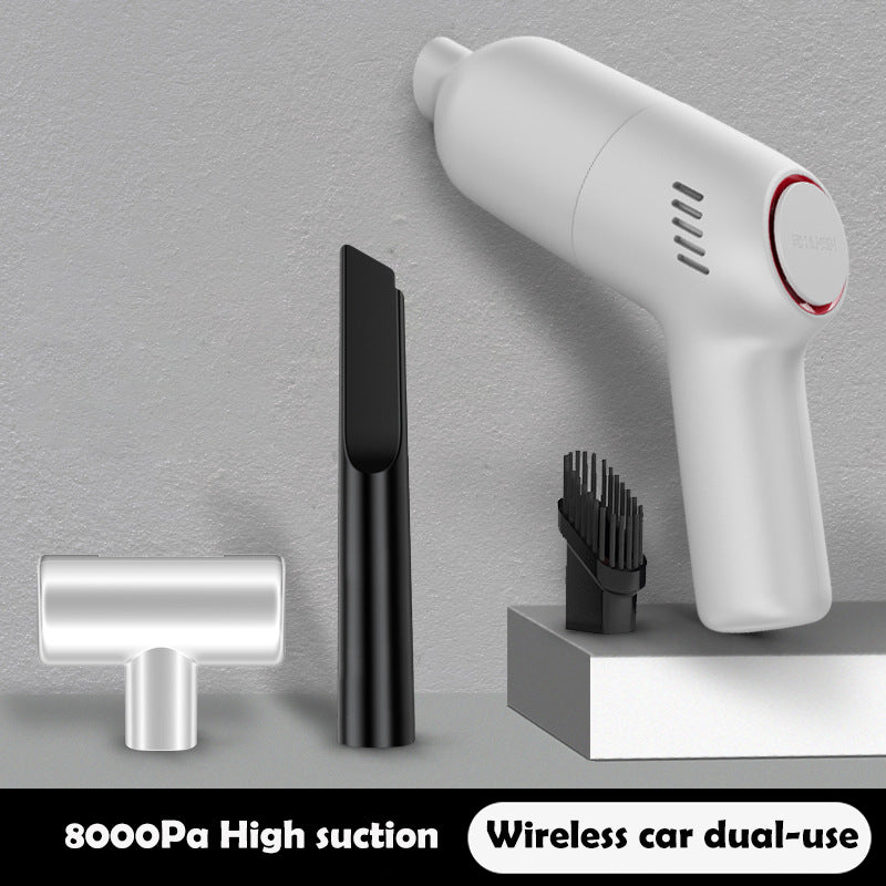 Portable mini car vacuum cleaner with USB charging cable