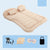 SUV inflatable car mattress with pillows and air pump for travel and camping