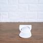 Transparent cat ear pet bowl with raised base
