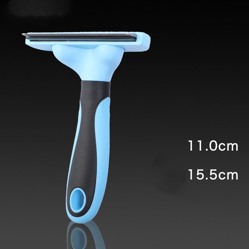 Stainless steel pet grooming comb for dogs and cats