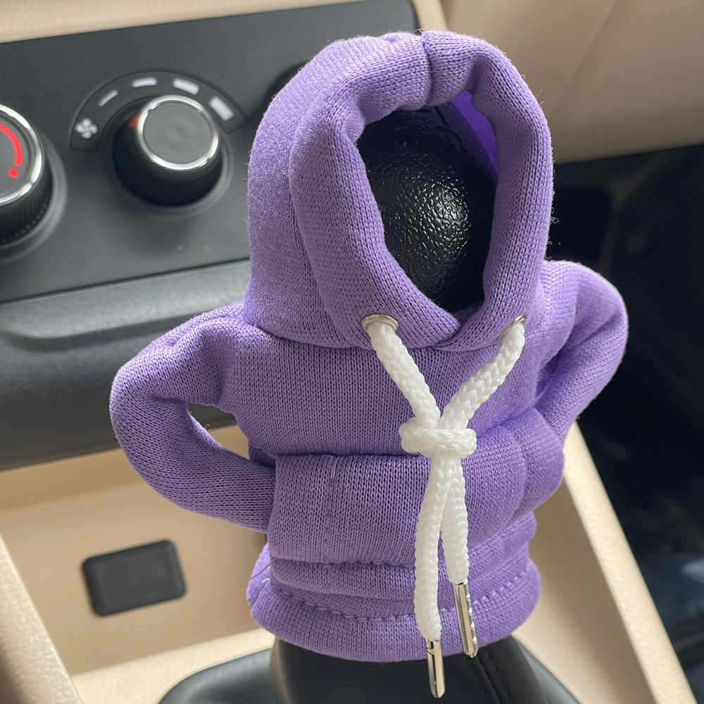 Car gear lever mini sweater protective cover decoration