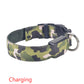 Camouflage LED pet collar with three light modes