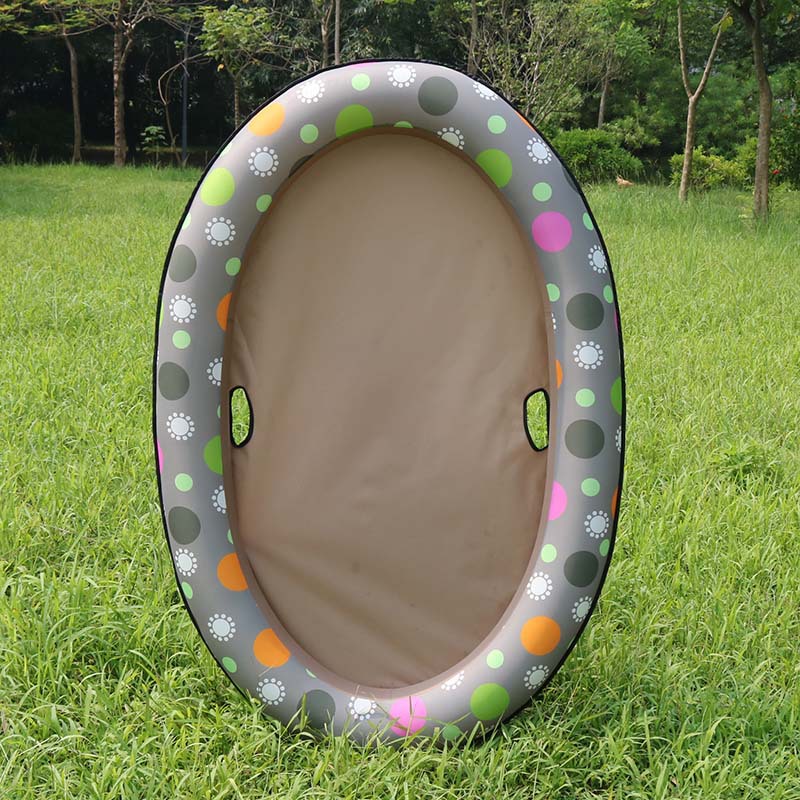 Inflatable dog pool float bed for swimming