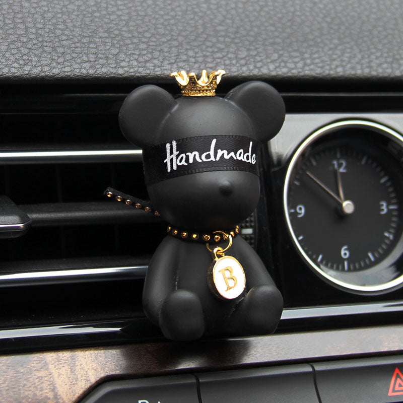 Cute bear car air vent perfume air freshener clip with essential oil