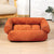 Soft plush pet sofa bed with padded support