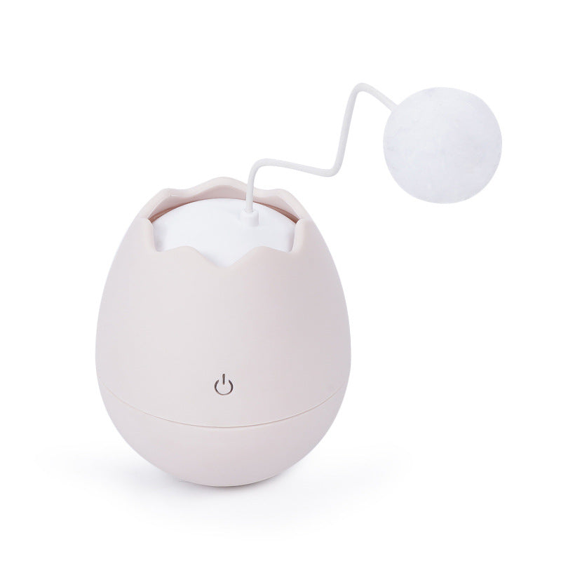 Interactive cat toy with rolling ball