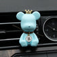 Cute bear car air vent perfume air freshener clip with essential oil