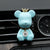 Cute bear car air vent perfume air freshener clip with essential oil
