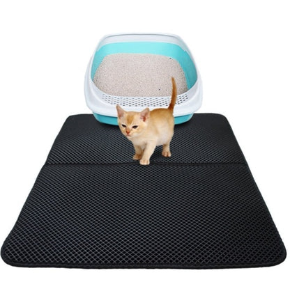 Honeycomb cat litter mat for clean floors