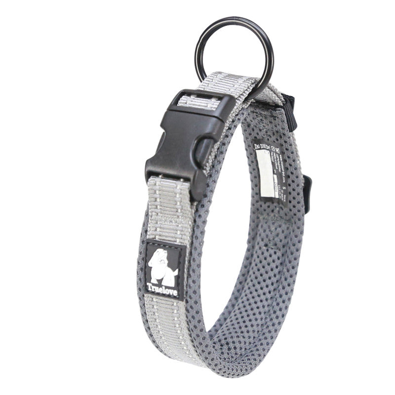 Reflective padded dog collar for dogs