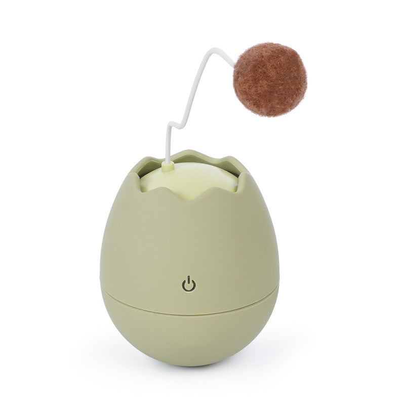 Interactive cat toy with rolling ball