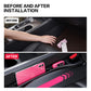 2PCS black rubber car seat gap filler console organizer storage box