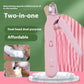 2-in-1 pet nail clipper with LED light