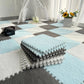 30x30cm plush puzzle foam floor mat square interlocking carpet for living room