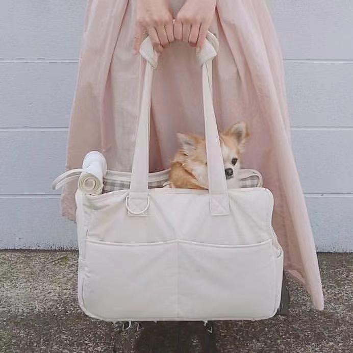 Small dog carrier tote bag for travel