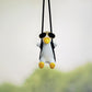 Cute anime duck car rearview mirror hanging pendant ornament